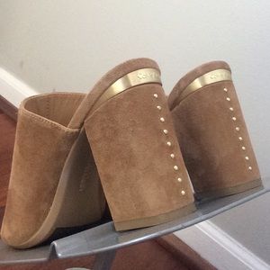 Suede Studded Calvin Klein Mules